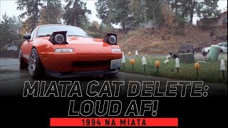 STRAIGHT-PIPING THE MIATA 1.8 | ISR RESONATED CAT DELETE screenshot 3