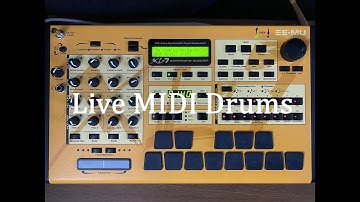 Recording Live MIDI Drum parts on eMu XL-7 command station