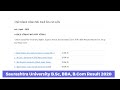 Saurashtra University Result 2019-2020 Latest March/ April Semester Result