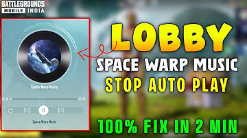 BGMI Space Warp Music Problem Fixed! | Lobby Music Playing Problem 100% Fix Working Solution