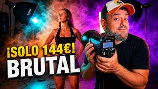ASÍ trabajo el Retrato FITNESS PRO con HUMO 🤫 y los Flashes MÁS BARATOS de GODOX