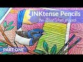 INKtense Pencils on Fabric | The Blue Wren Project PART ONE