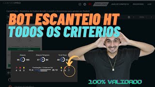 ROBÔ DE ESCANTEIO LIMITE 100% VERIFICADO - COMO CRIAR NA CORNERPROBET screenshot 4