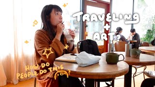 attempting to draw while traveling... it's so hard.. a trip to Hualien Taiwan | Artist Vlog 🌱