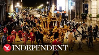 First glimpses of coronation procession revealed in early-morning rehearsal