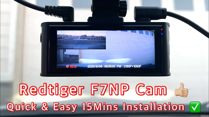 How To Install Your Dash Cam Quick & Easy - Step By Step 👍🏼 Redtiger F7NP 1080p / 4K Resolution ✅
