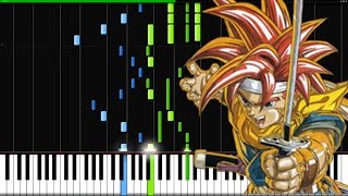 Frog's Theme Chrono Trigger PIANO TUTORIAL Cover (Synthesia)