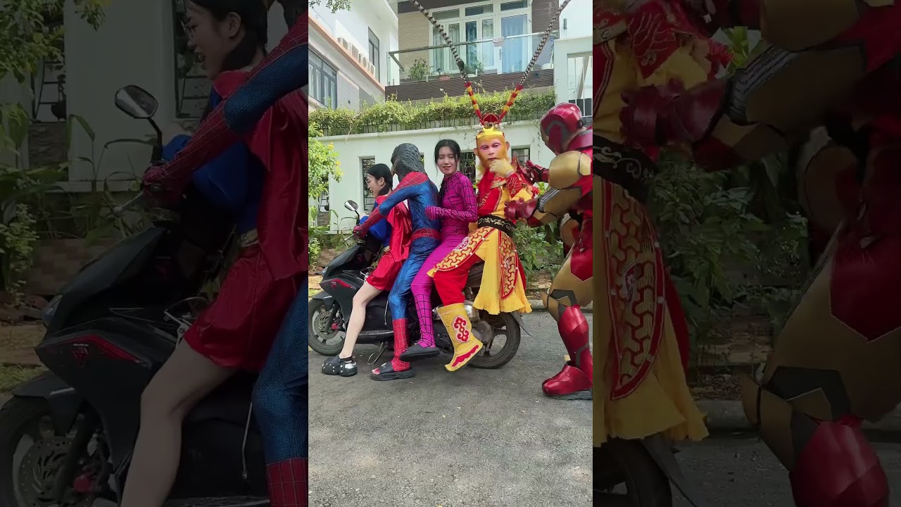 🐒 What will happen to Sun Wukong and other superhero who like to ride in one car? 🏍️🤪😳🤣 