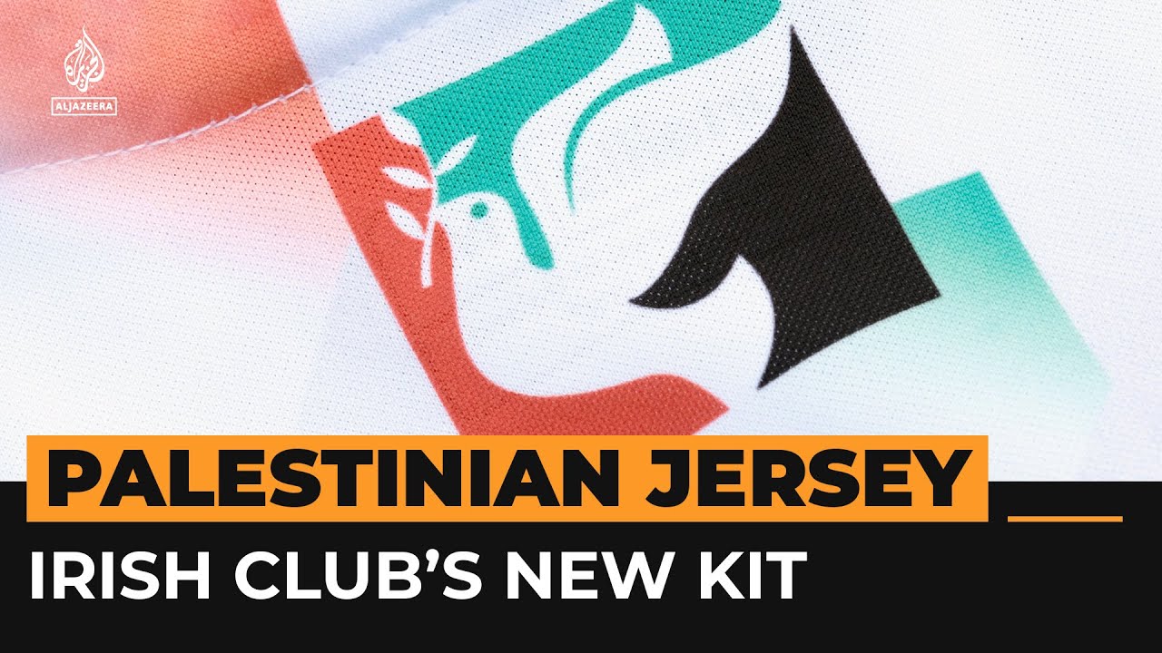 شاهدوا قميص المنتخب الأيرلندي لكرة القدم الجديد المستوحى من التراث الفلسطيني | قناة الجزيرة الإخبارية