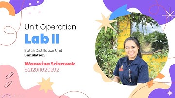 KMUTNB (RY) | CPet | Unit Operation Lab II | Batch Distillation | Simulation | 6212011620292
