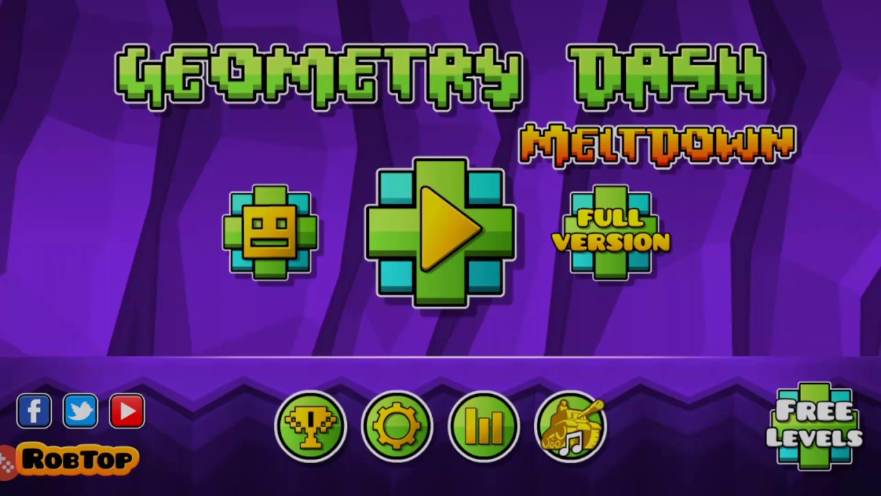 Beating All Levels In Geometry Dash Meltdown - 1-3 - (COMPLETE) - YouTube