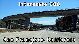 Interstate 280 South - San Francisco to San Jose, California - March, 2022