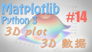 Matplotlib 14 3D 数据 (python 数据可视化教学教程)