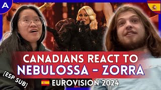 CANADIANS REACT: Nebulossa - Zorra (Spain Eurovision 2024) | Spanish Subtitles | AMESC