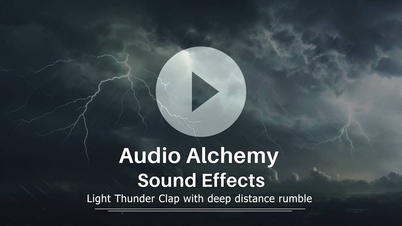 Assista a High-Quality Light Thunder Clap Sound Effect no YouTube Assista a High-Quality Light Thunder Clap Sound Effect no YouTube