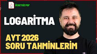 LOGARİTMA SORU TAHMİNLERİM | Mini Deneme | Ücretsiz PDF LOGARİTMA SORU TAHMİNLERİM | Mini Deneme | Ücretsiz PDF