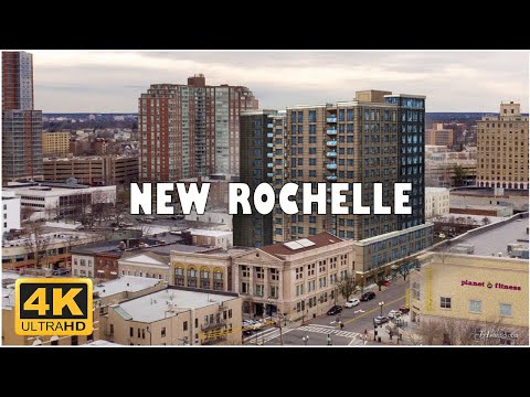 New Rochelle, New York, USA 🇺🇸 | 4K Drone Footage