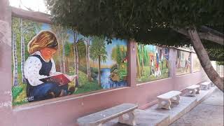 لوحات فهمى فتحى بشاى بمدرسة خاصة بالاسكندرية My paintings in a private school in Alexandria