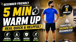 👉 Why badminton players should NEVER skip this 5-minute warm-up 🏸🔥 ⭐