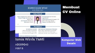 [UTS KWD] Membuat Website CV Online | Ismia Wirda Yanti (A01319043)