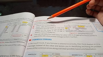 Excel cell reference  class 7