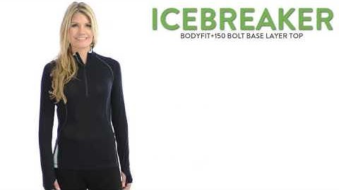 Icebreaker Bodyfit+ 150 Bolt Base Layer Top - UPF 40+, Long Sleeve (For Women)
