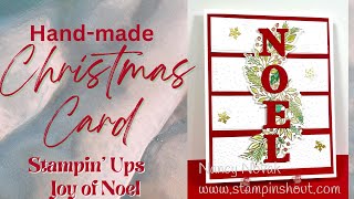 Joy of Noel Christmas Card Tutorial