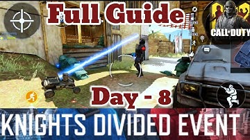 Cod Mobile Knights Divided Event  Day - 8 Tips & Tricks | Codm Knights Divided Guide. Nimalu Gaming.