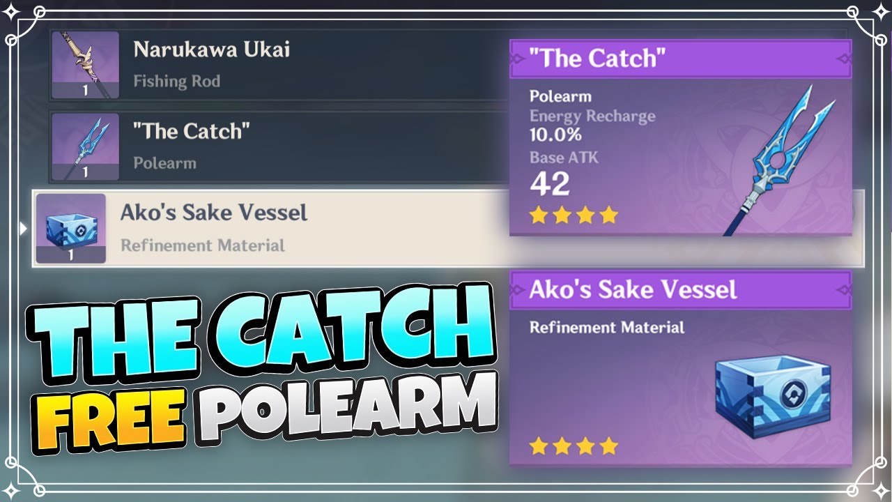 How to get The Catch polearm weapon Genshin Impact YouTube