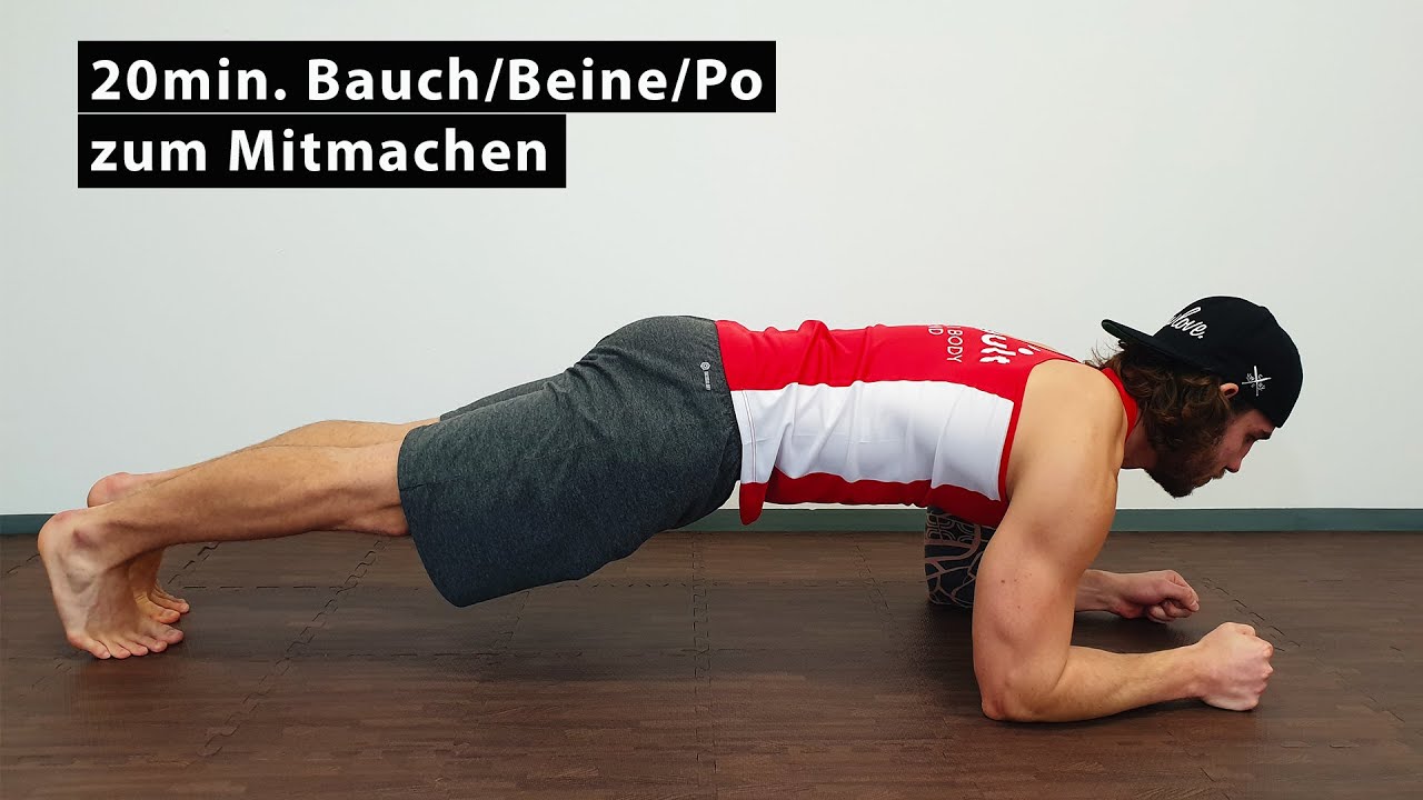 Bauch Beine Po 20min Workout Fur Zuhause Youtube