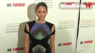 Olivia Munn arrives at the 2012 Courage in Journalism Awards hosted by IWMF