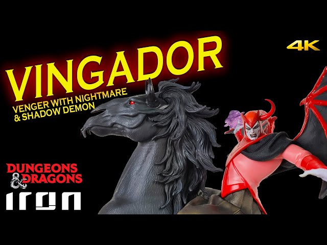 Dungeons & Dragons Venger with Nightmare & Shadow Demon Deluxe Statue