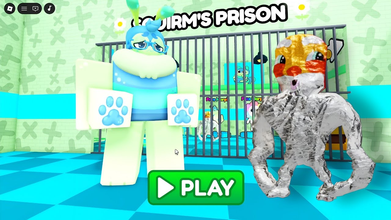 SQUIRM PRISON RUN! (OBBY) - Goo Goo Gaga Escapes Dandy World! | Goat Gaming