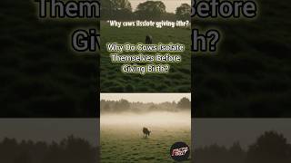 Why Do Cows Isolate Before Giving Birth? The Evolution Behind This Instinct #shorts #animals