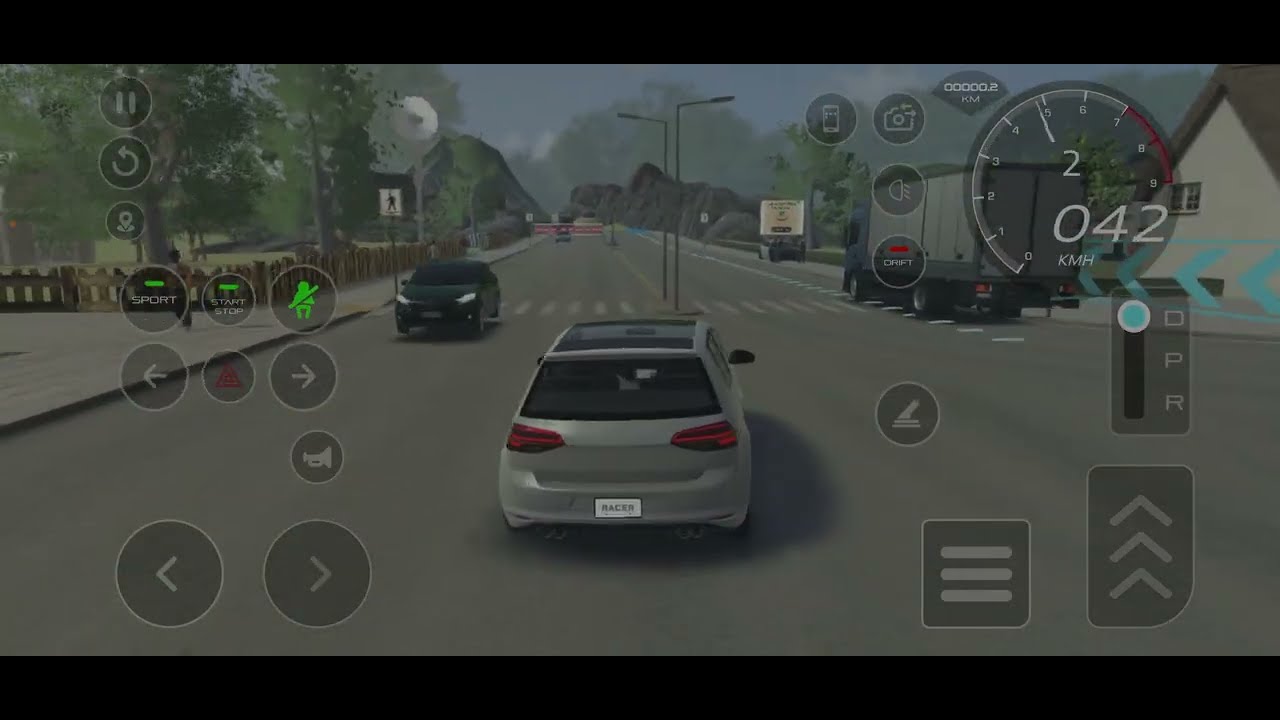 New Car Game Luxury Car white . 3D Parking android &  IOS game🔗. 