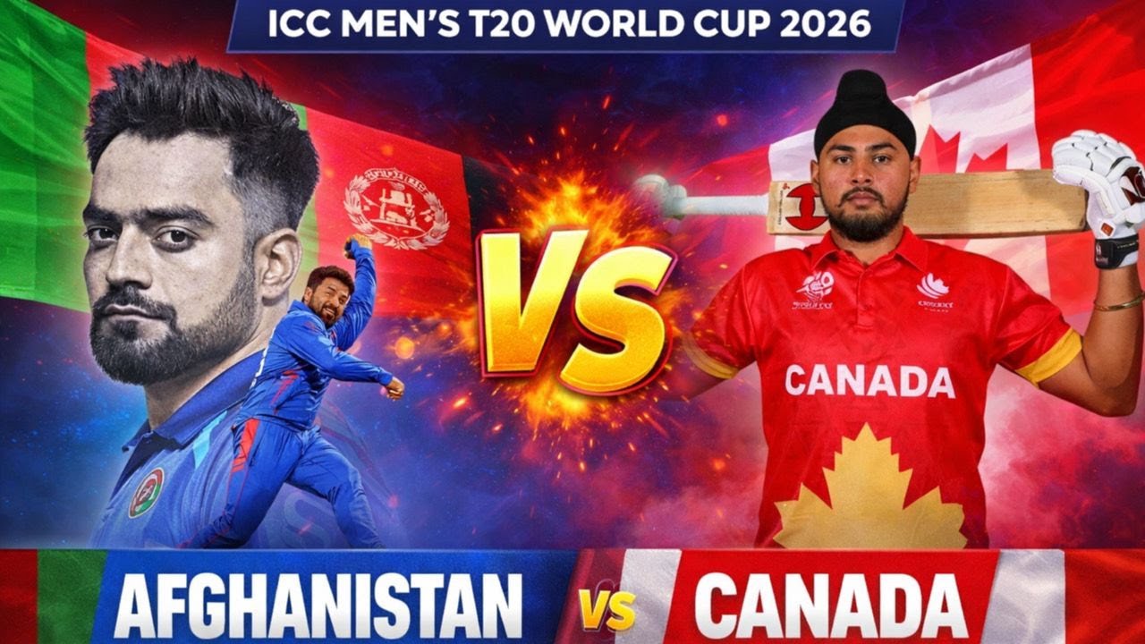 AFG vs CAN LIVE 🔴 T20 World Cup 2026 | Afghanistan vs Canada Live Score & Commentary