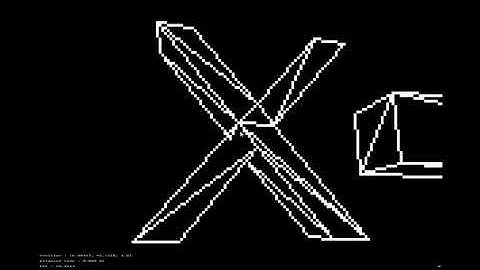 Console Prompt 3D Engine #1 - Wireframe display