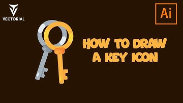 How to Draw a Key icon in Adobe Illustrator- easy tutorial