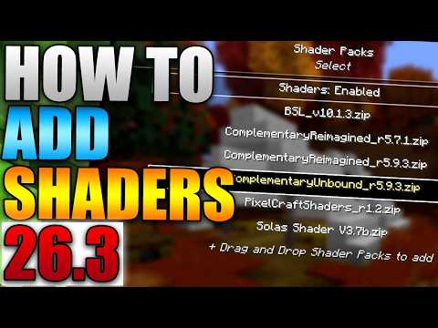 Minecraft Java版 26.3でシェーダーを入れる方法 - Minecraftシェーダー（簡単ガイド 2026年版）
