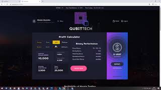 Регистрация и оплата пакета в компании Qubittech