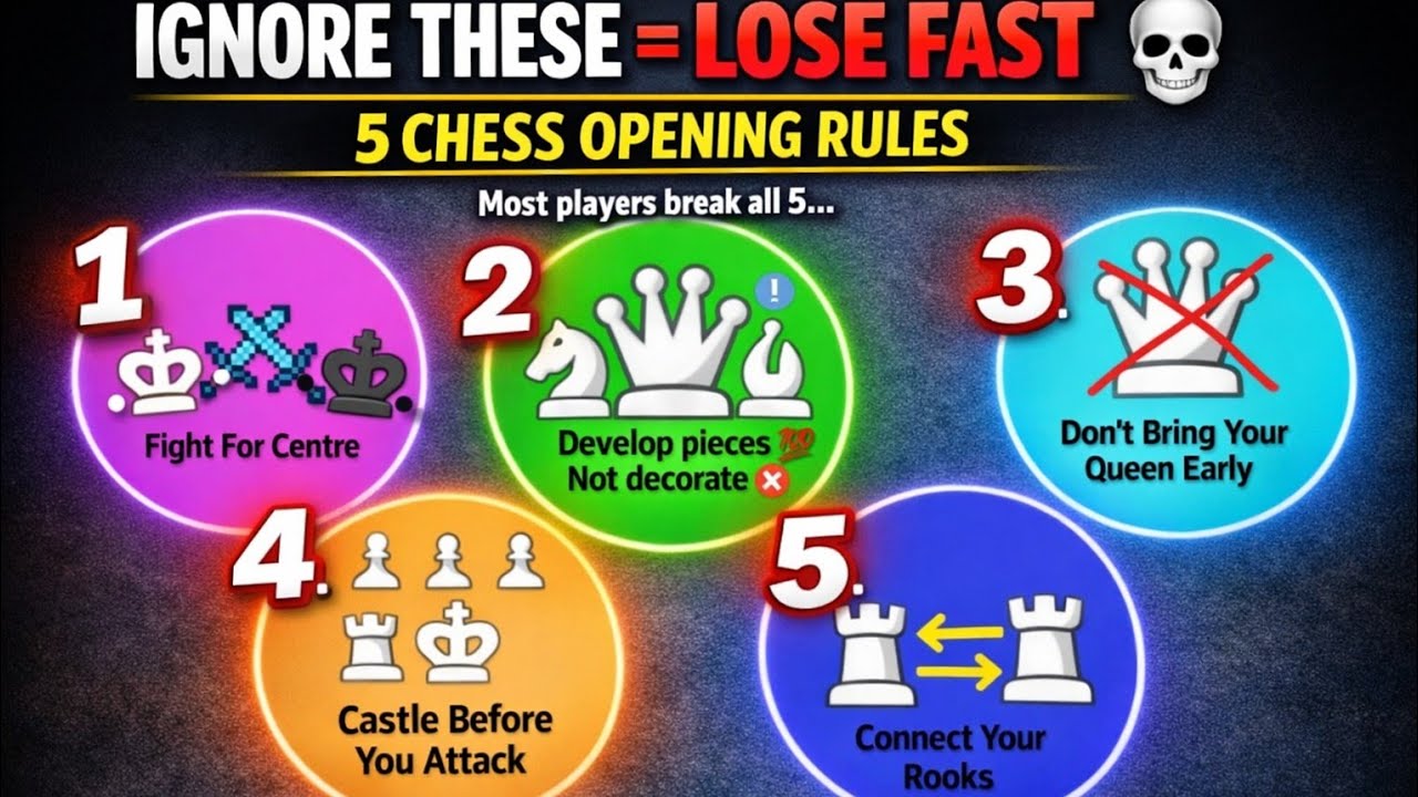Chess Opening Tips To Win Fast ! 🔥