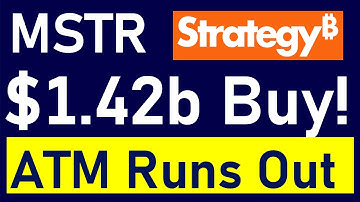 MSTR Just Did A Massive Bitcoin Buy! Common ATM Running Out? Full 2025 Outlook Nearly Achieved?!!