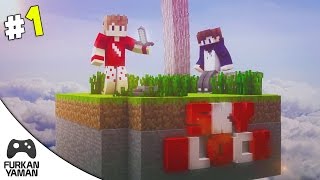 Minecraft SkyBlock  Bölüm 1  ÇİFT FACECAM!!