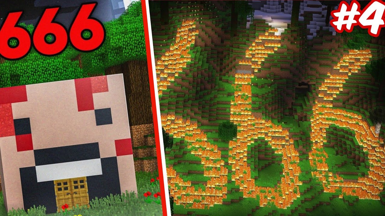👻 Cursed World?! Exploring the Haunted 666 Seed in Minecraft 🌑 #4 - YouTube