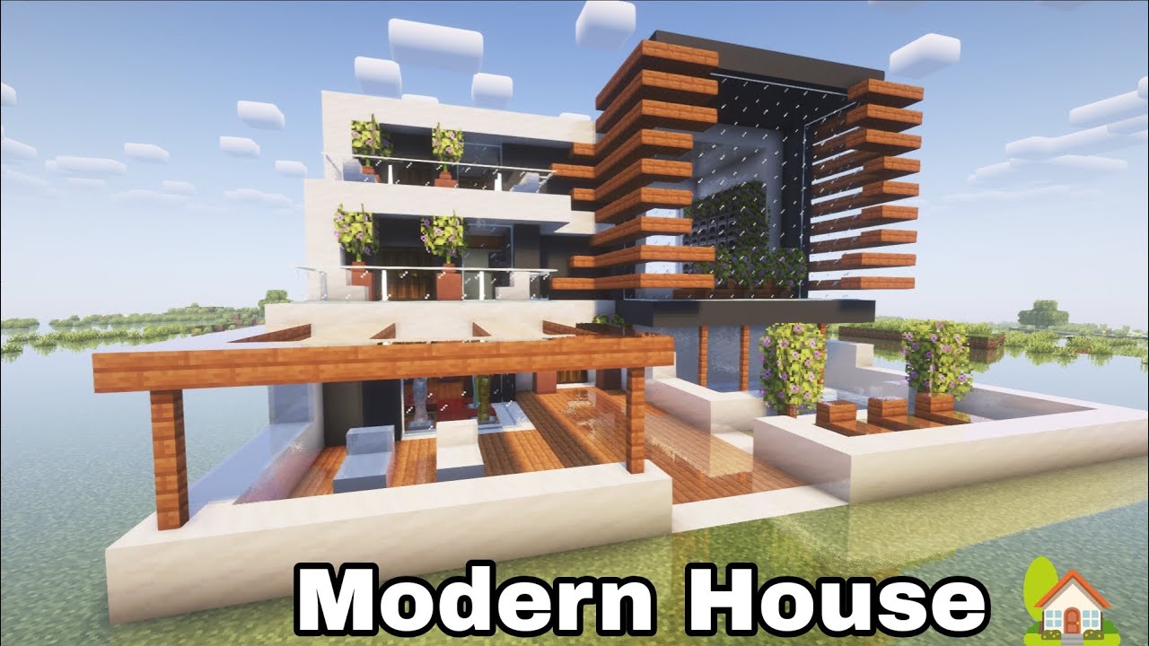 🏡 Ultimate Modern House Build in Minecraft | Step-by-Step Tutorial (No ...