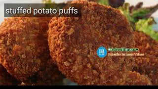 Vegetable cutlets / stuffed potato puffs / potato cheese patties /Cookwithnoory