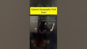 Easiest Geography Trick! #surabhimamvedantu