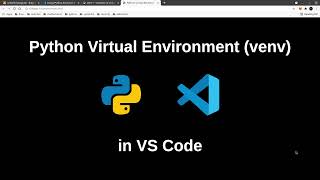 python virtual envrironment in vs code: select the appropriate python interpreter
