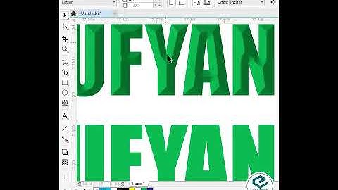 Change simple words into attractive words in corel draw