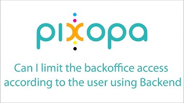 Can I limit the backoffice access according to the user using Backend - Pixopa Web To Print